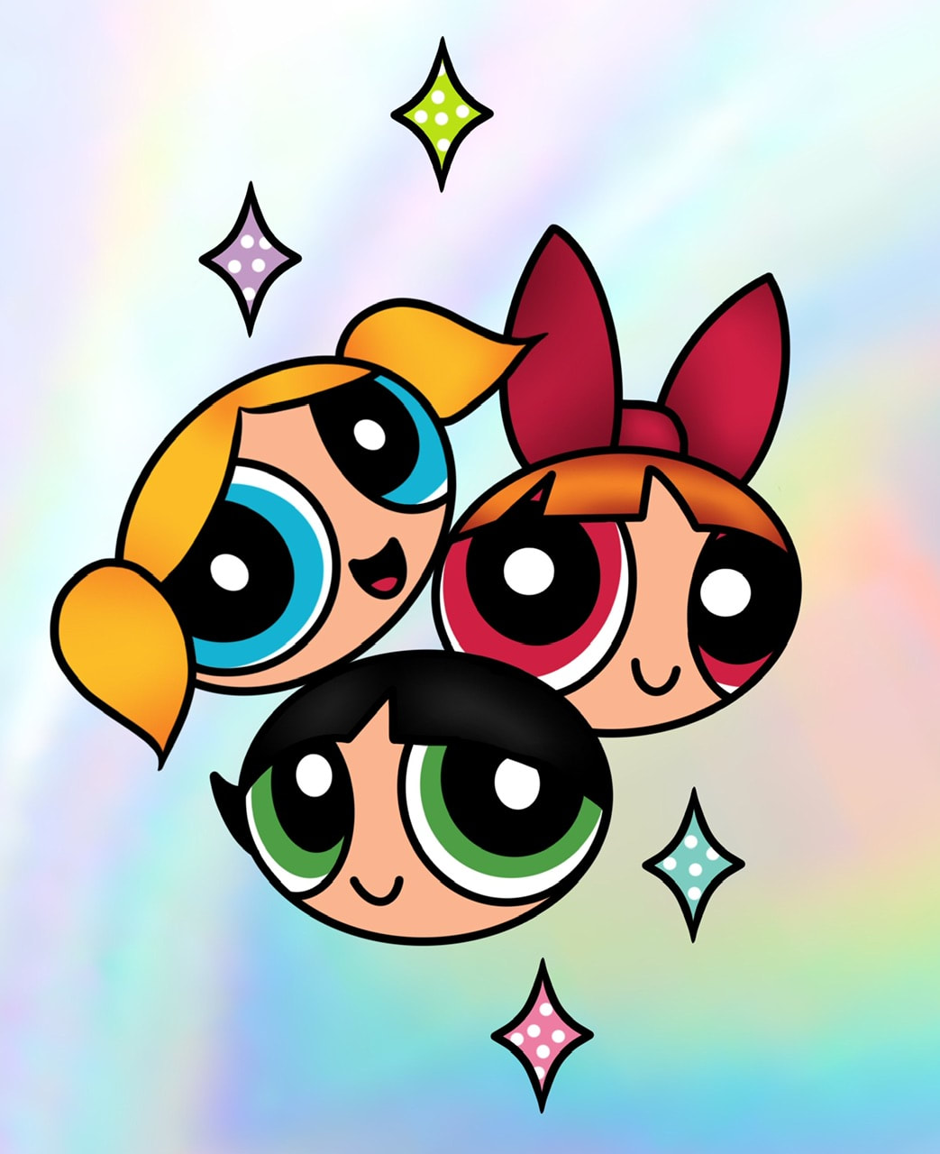 Blossom, Bubbles, and Buttercup Power Puff Girls tattoo design