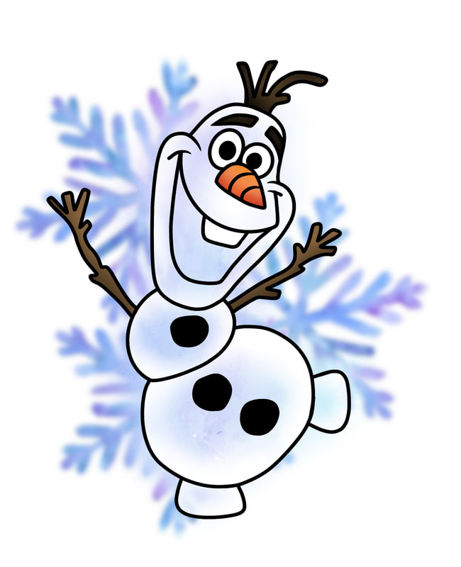 Olaf from Disney's Frozen tattoo design for sale.